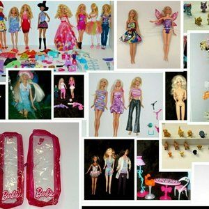HUGE LOT 80's 90's 2000's OF Barbie Dolls Autumn fashion DOGS, CATS